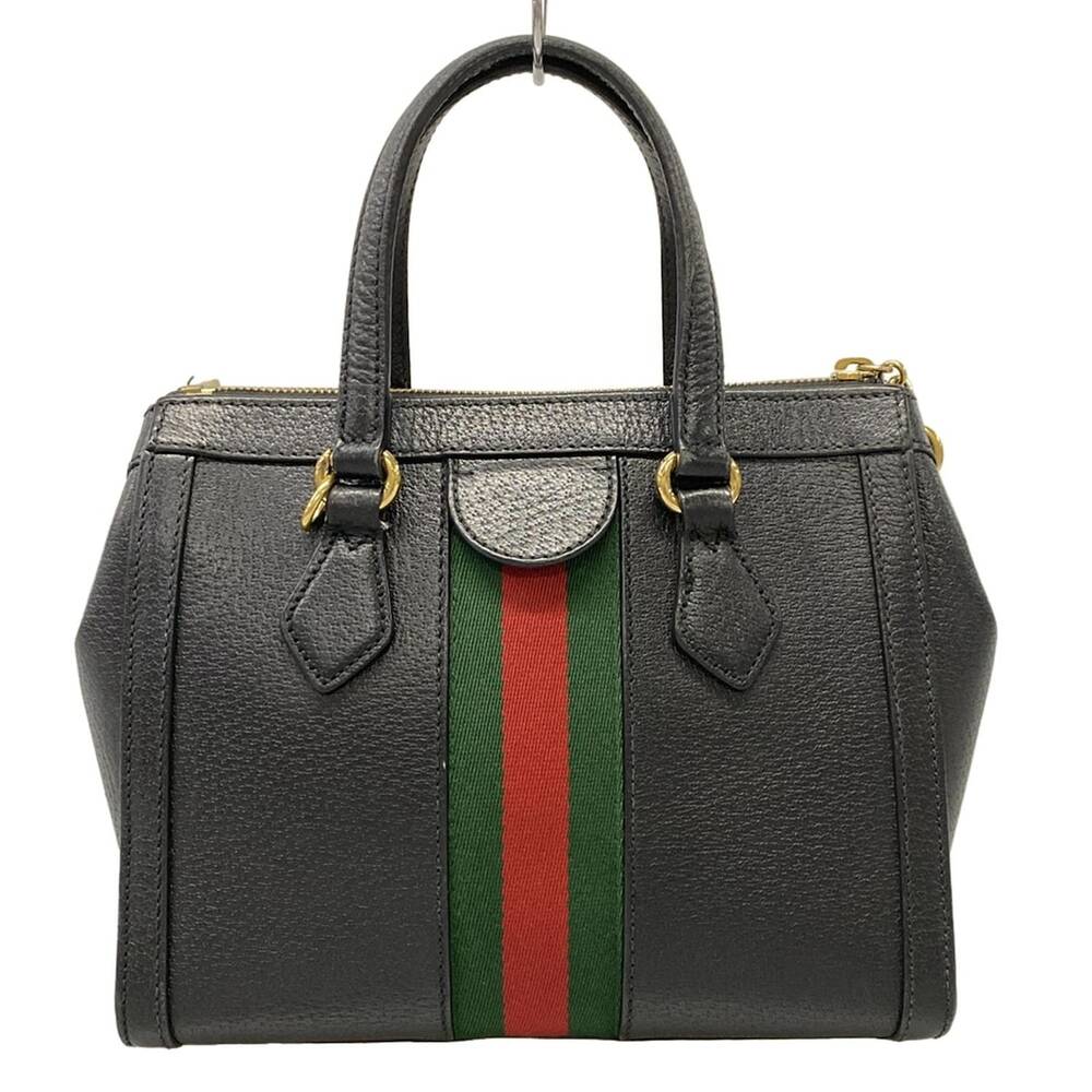 Gucci Ophidia Handbag 547551 Black Green Red - Picture 3 of 15